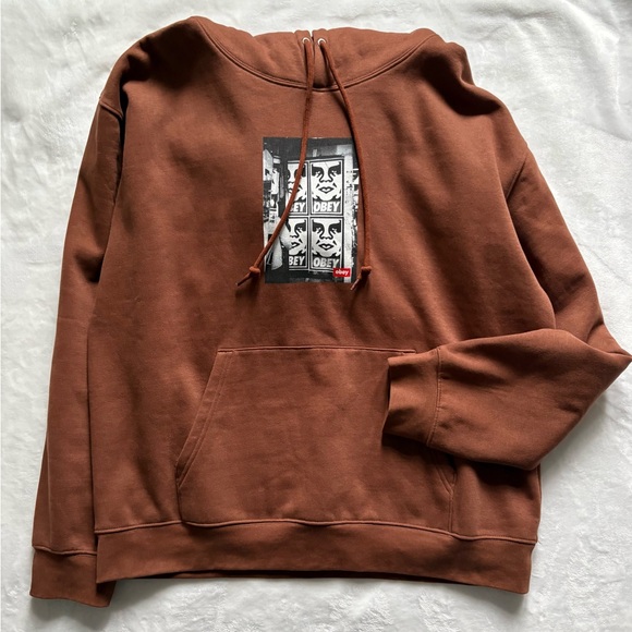 Obey Other - Obey Men's Brown Graphic Sweatshirt